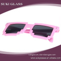 2016 plastic sunglasses pixel clear mirror sunglasses